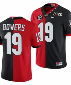 Georgia Bulldogs Bowers Jersey #19 2022 National Championship Black