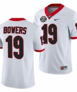 UGA Brock Bowers Jersey #19 White College Football