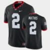 Georgia Bulldogs #2 DWan Mathis Black College Football Alternate Game Jersey