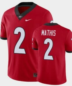 Georgia Bulldogs #2 DWan Mathis Red College Football Alumni Player Jersey