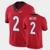 Georgia Bulldogs #2 DWan Mathis Red Limited Jersey