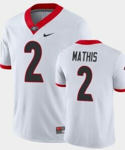 Georgia Bulldogs #2 DWan Mathis White Game College Football Jersey