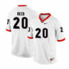 Georgia Bulldogs #20 J.R. Reed College Football Jersey White