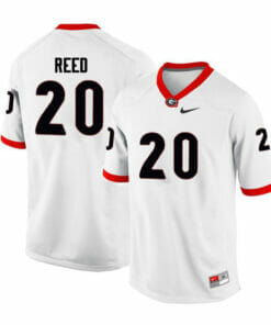Georgia Bulldogs #20 J.R. Reed College Football Jersey White