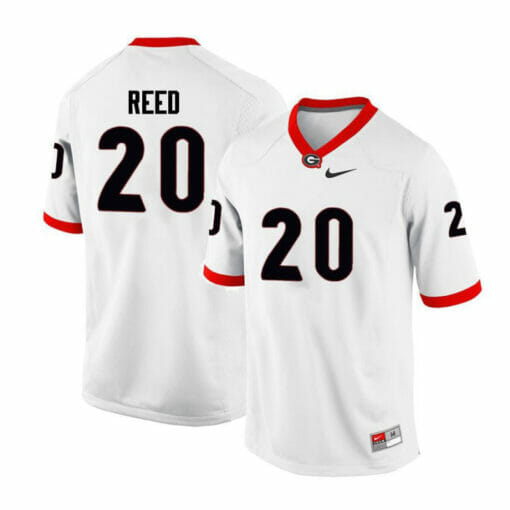 Georgia Bulldogs #20 J.R. Reed College Football Jersey White