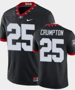 Georgia Bulldogs #25 Ahkil Crumpton Black College Football Alternate Game Jersey
