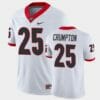 Georgia Bulldogs #25 Ahkil Crumpton White Game College Football Jersey