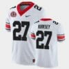 Georgia Bulldogs #27 Austin Kirksey White College Football 40th Anniversary Alternate Jersey