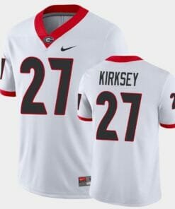 Georgia Bulldogs #27 Austin Kirksey White Game College Football Jersey