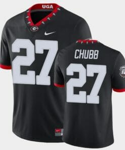 Georgia Bulldogs #27 Nick Chubb Black College Football Alternate Game Jersey