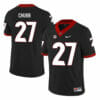 Georgia Bulldogs #27 Nick Chubb College Football Jersey Black 6 Georgia Bulldogs #27 Nick Chubb College Football Jersey Black