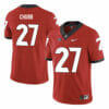 Georgia Bulldogs #27 Nick Chubb College Football Jersey Red 7 Georgia Bulldogs #27 Nick Chubb College Football Jersey Red