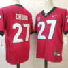 Georgia Bulldogs #27 Nick Chubb NCAA Football Jersey Red