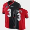 Georgia Bulldogs #3 Roquan Smith Red Black Split Edition 100th Season Alumni Jersey