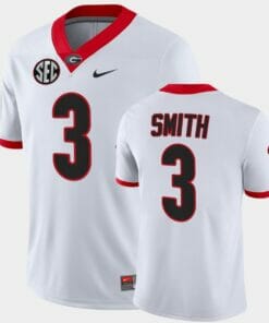Georgia Bulldogs #3 Roquan Smith White College Football Alumni Jersey