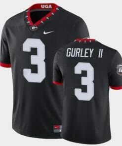 Georgia Bulldogs #3 Todd Gurley II Black College Football Alternate Game Jersey