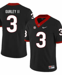 Georgia Bulldogs #3 Todd Gurley II College Football Black Jersey