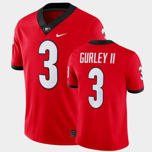 Georgia Bulldogs #3 Todd Gurley II Red Game College Football Jersey