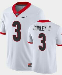 Georgia Bulldogs #3 Todd Gurley II White Game College Football Jersey