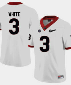 Georgia Bulldogs #3 Zamir White College Football Jersey Limited White