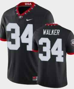 Georgia Bulldogs #34 Herchel Walker Black College Football Alternate Game Jersey
