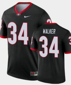 Georgia Bulldogs #34 Herchel Walker Black Legend Alternate Jersey