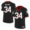 Georgia Bulldogs #34 Herchel Walker College Football Jersey Black