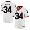 Georgia Bulldogs #34 Herchel Walker College Football Jersey White