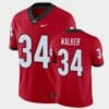 Georgia Bulldogs #34 Herchel Walker Red College Football Alumni Player Jersey