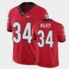 Georgia Bulldogs #34 Herchel Walker Red Limited Jersey