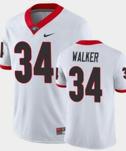 Georgia Bulldogs #34 Herchel Walker White NCAA College Football Jersey