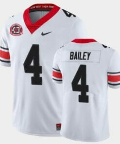 Georgia Bulldogs #4 Champ Bailey White College Football 40th Anniversary Alternate Jersey