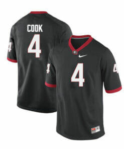Georgia Bulldogs #4 James Cook III College Football Jersey Limited Black