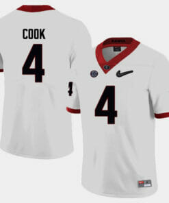 Georgia Bulldogs #4 James Cook III College Football Jersey White