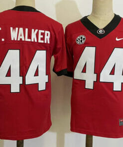 Georgia Bulldogs #44 Travon Walker NCAA Football Jersey Red