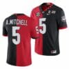 Georgia Bulldogs #5 Adonai Mitchell Split Edition Jersey Red Black College Football