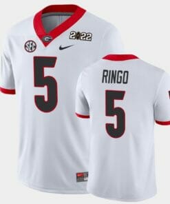 UGA Kelee Ringo Jersey #5 White 2021 National Champions Game