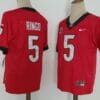 Georgia Bulldogs #5 Ringo NCAA Football Jersey Red New