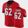 Georgia Bulldogs #62 Charley Trippi Red College Football Alumni Jersey