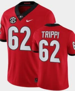 Georgia Bulldogs #62 Charley Trippi Red College Football Alumni Jersey