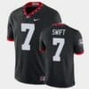 Georgia Bulldogs #7 DAndre Swift Black College Football Alternate Game Jersey