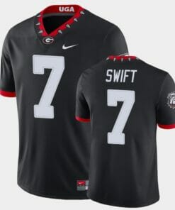Georgia Bulldogs #7 DAndre Swift Black College Football Alternate Game Jersey