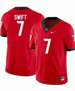 Georgia Bulldogs #7 DAndre Swift College Football Jersey Limited Red