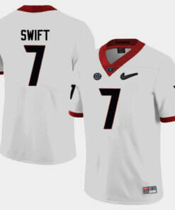 Georgia Bulldogs #7 DAndre Swift College Football Jersey Limited White