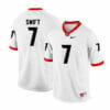 Georgia Bulldogs #7 DAndre Swift College Football Jersey White