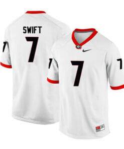 Georgia Bulldogs #7 DAndre Swift College Football Jersey White