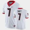 Georgia Bulldogs #7 DAndre Swift White Game College Football Jersey 7 Georgia Bulldogs #7 DAndre Swift White Game College Football Jersey