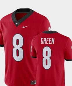 Georgia Bulldogs #8 A.J. Green Alumni Football Game Player Red Jersey