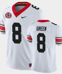 Georgia Bulldogs #8 A.J. Green White College Football 40th Anniversary Alternate Jersey