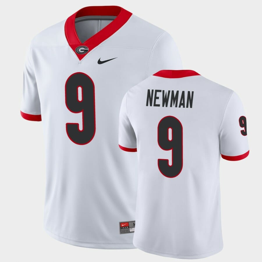 Georgia Bulldogs #9 Jamie Newman White Game College Football Jersey 1 Georgia Bulldogs #9 Jamie Newman White Game College Football Jersey